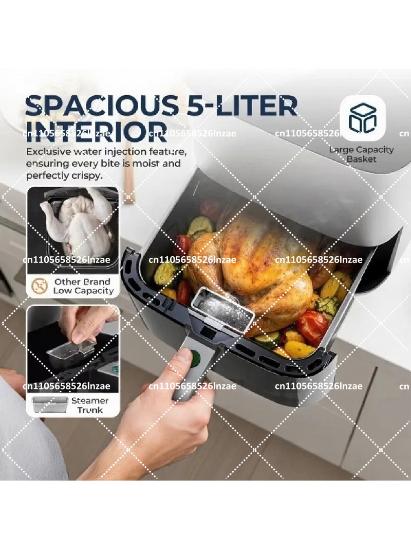 Air Fryer 5L Digital - Penggorengan Udara Digital 5L 1450W dengan