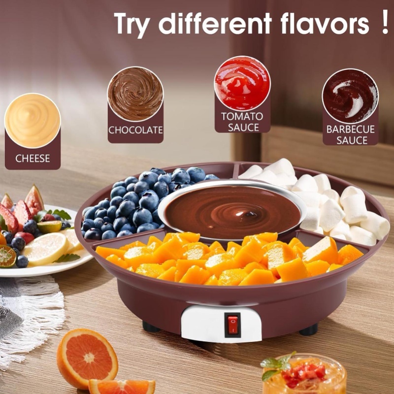 Panci Leleh Cokelat Listrik St - Fondue Set Electric ulasan dan harga