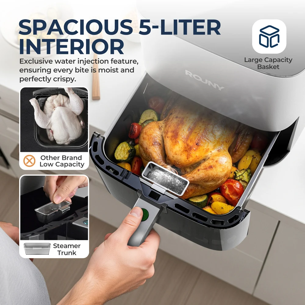 Penggorengan Udara Digital den - Air Fryer 5L Digital ulasan dan harga